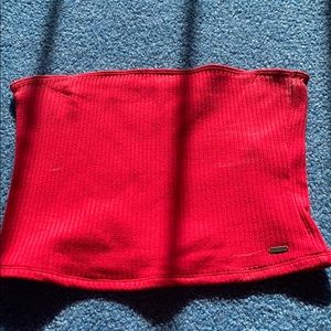Red crop top